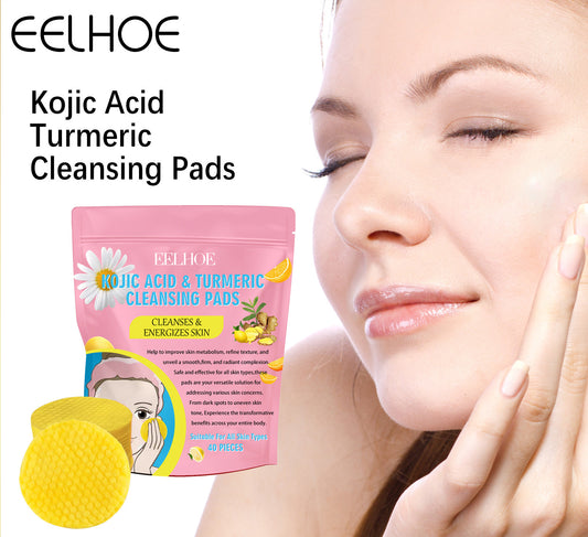 Turmeric Kojic Acid Exfoliating Cleansing Pads - 40 PCS