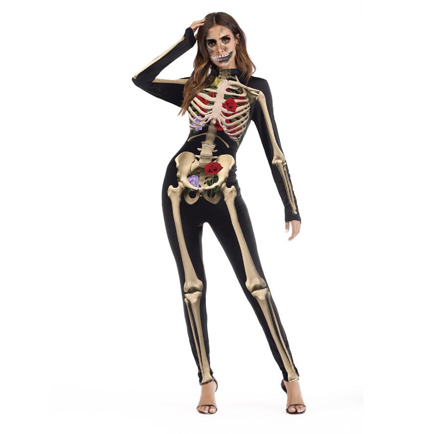 Long Sleeve Halloween Party Jumpsuit - Cosplay Costume