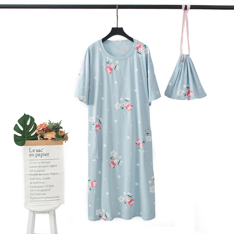 Carrot or Pig Watermelon Nightdress Pajama with cute bag