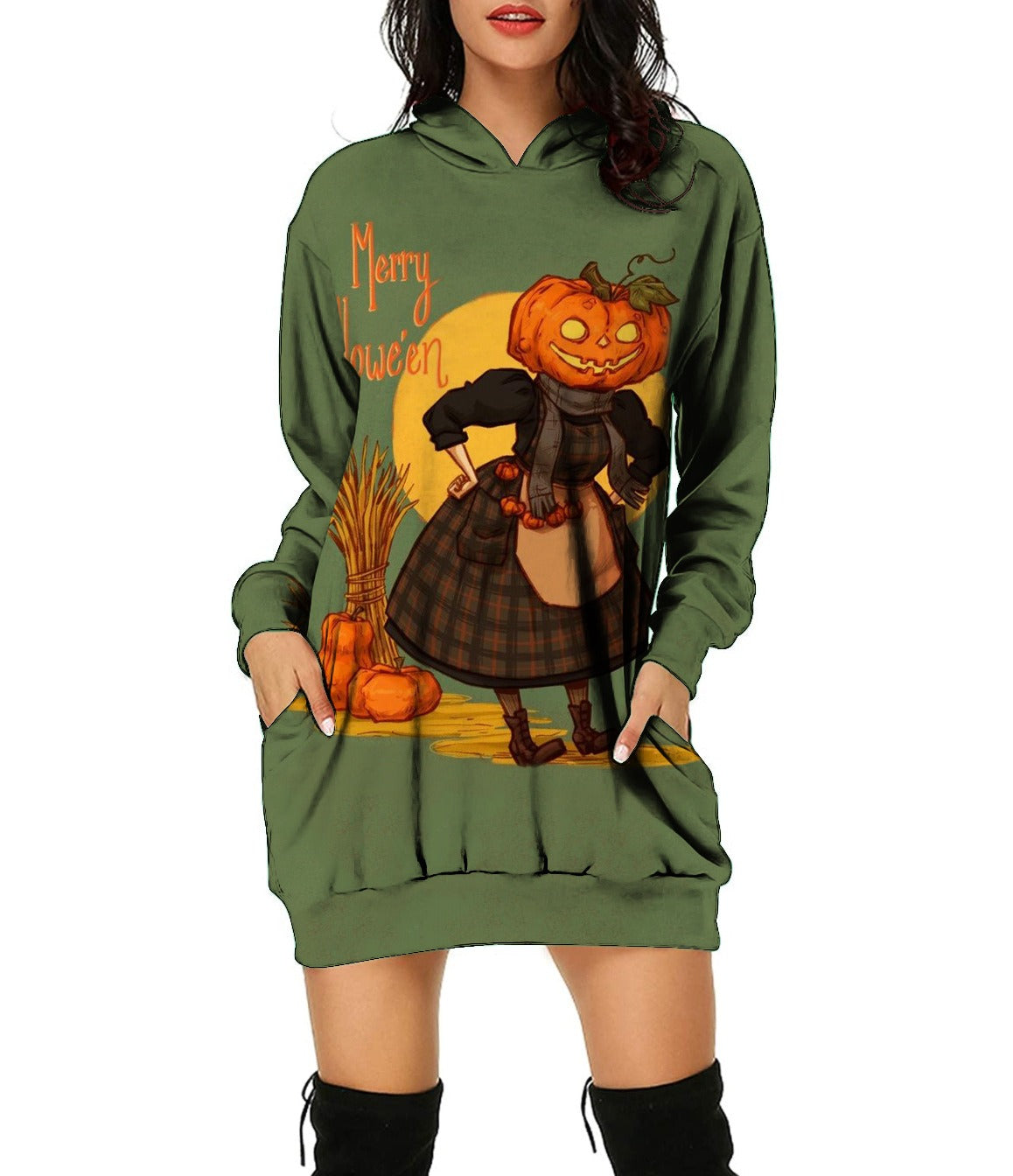 Halloween 3D Print Long Sweater Different Prints