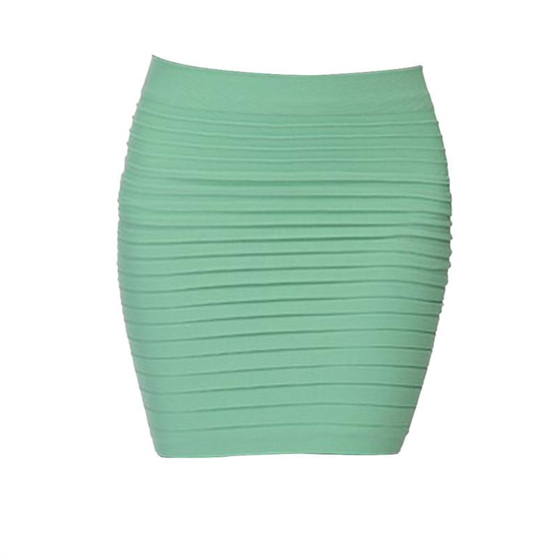 Elastic Pleated High Waist Short Skirt!