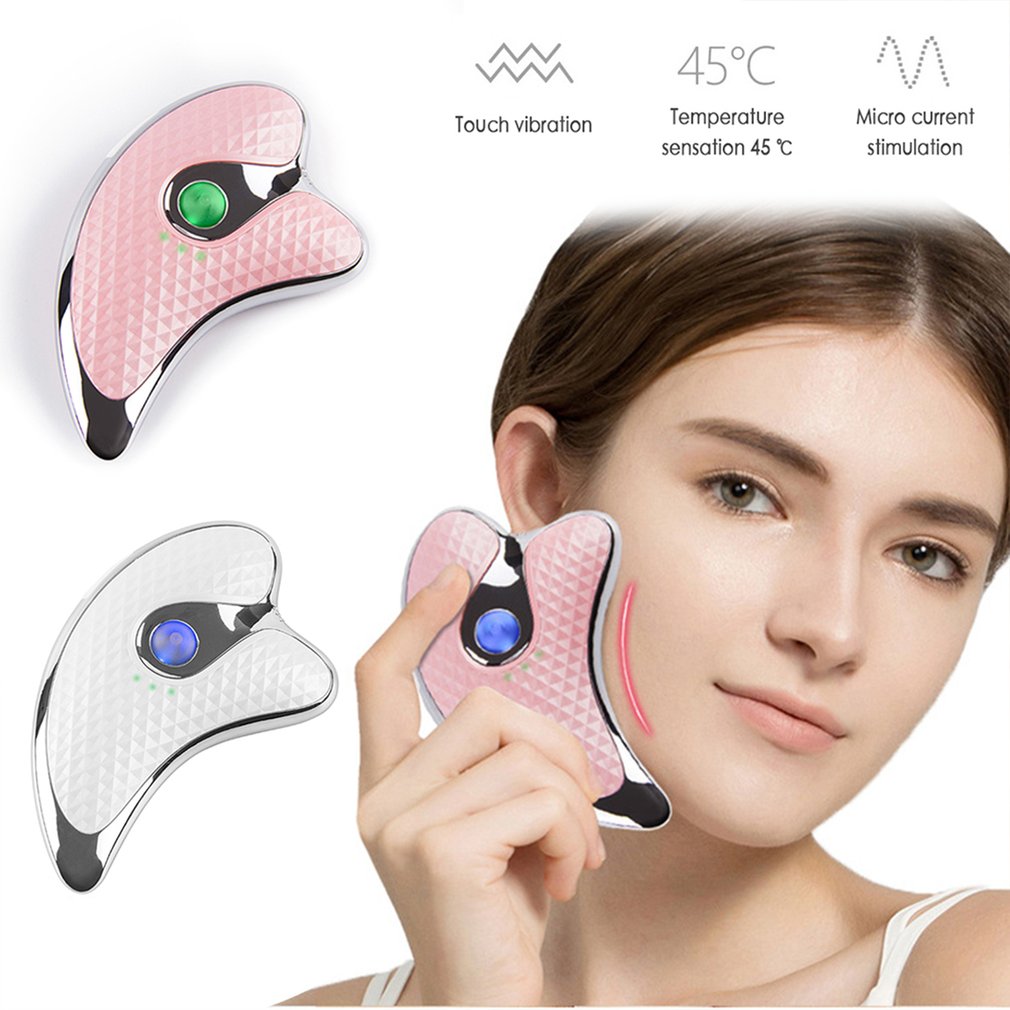 Heating Scraping Facial Massager: Beauty Instrument