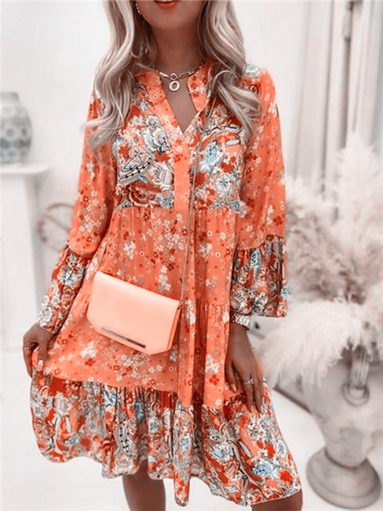 Boho Dream Chic Layered Mini Dress