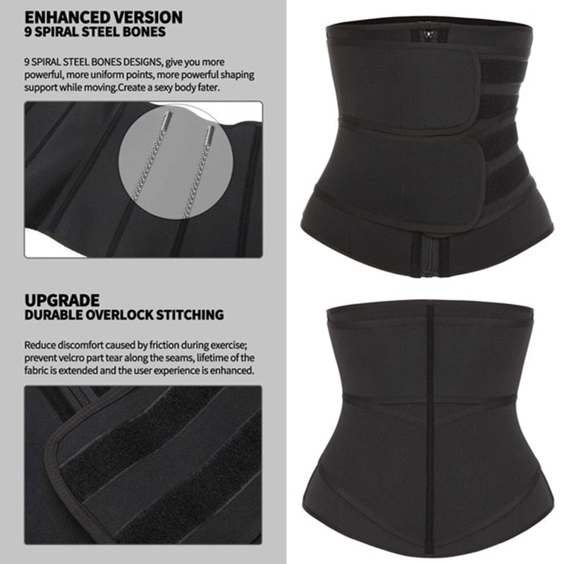 Neoprene Waist Trainer Sweat Belt - Women's Slimming Trimmer