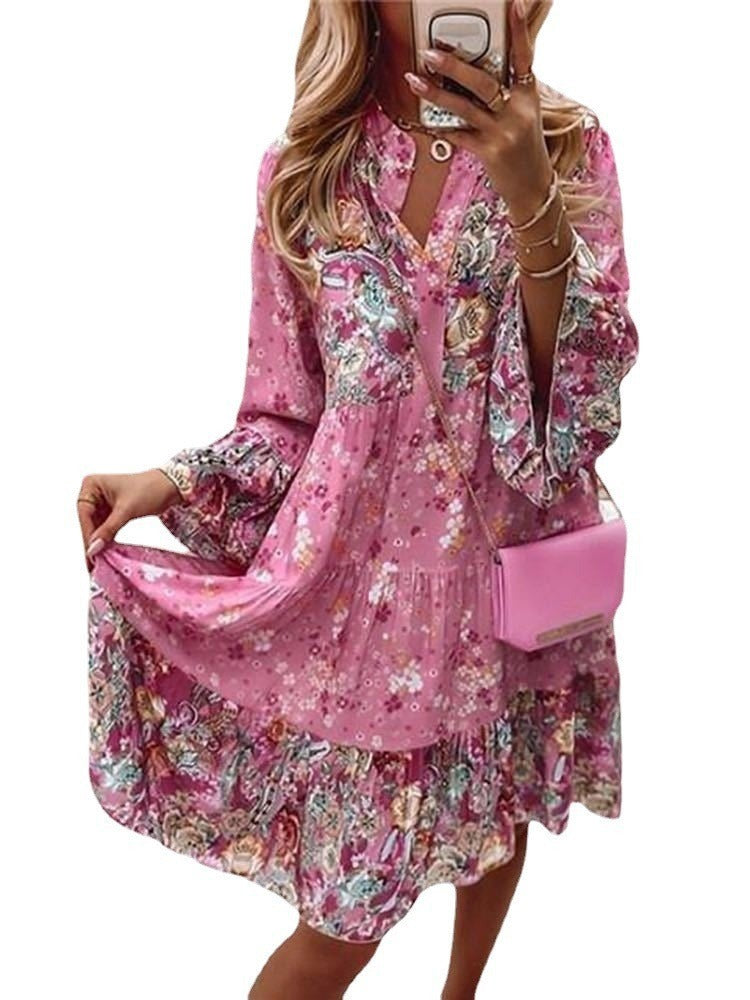 Boho Dream Chic Layered Mini Dress