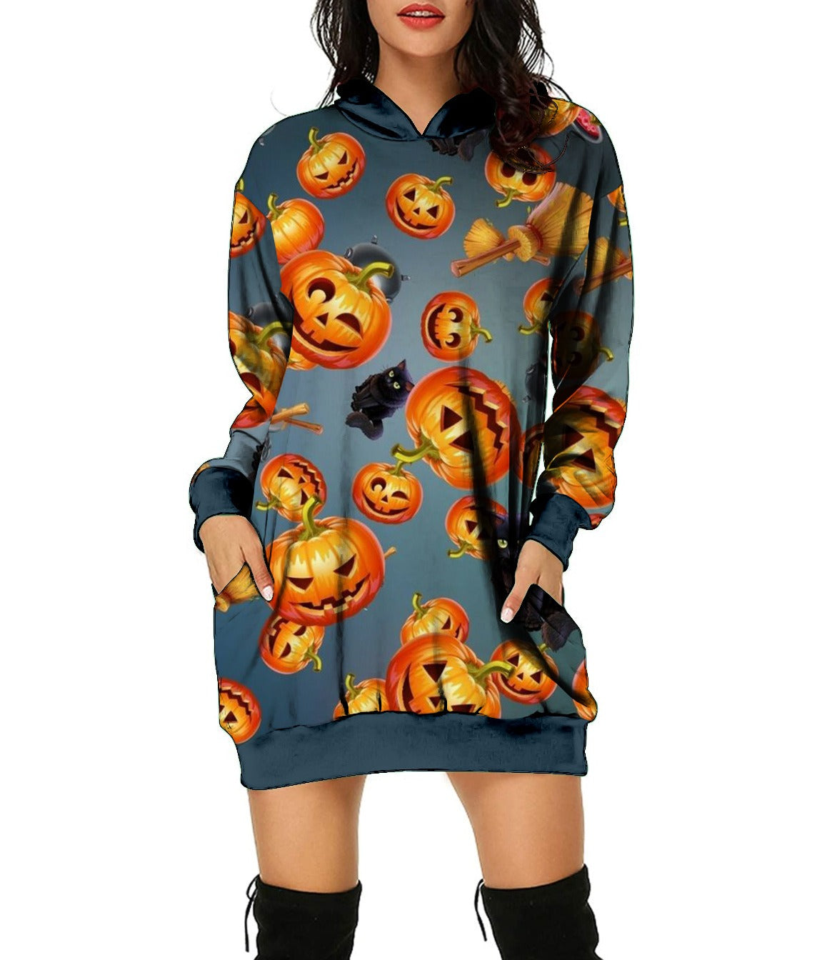 Halloween 3D Print Long Sweater Different Prints