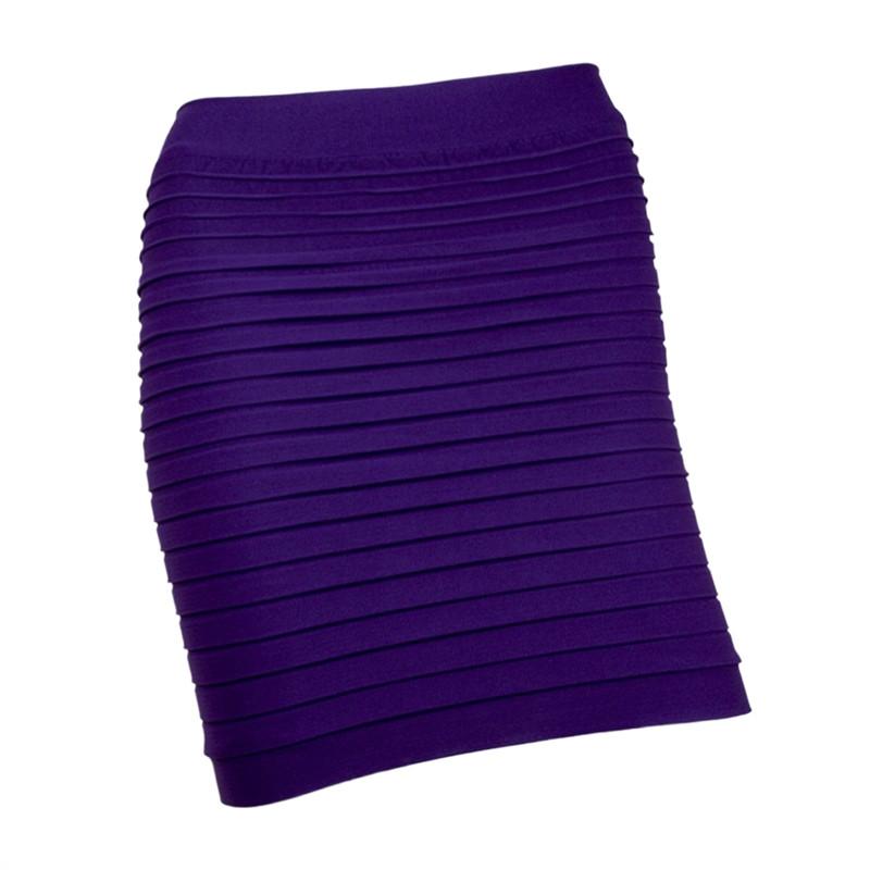 Elastic Pleated High Waist Short Skirt!