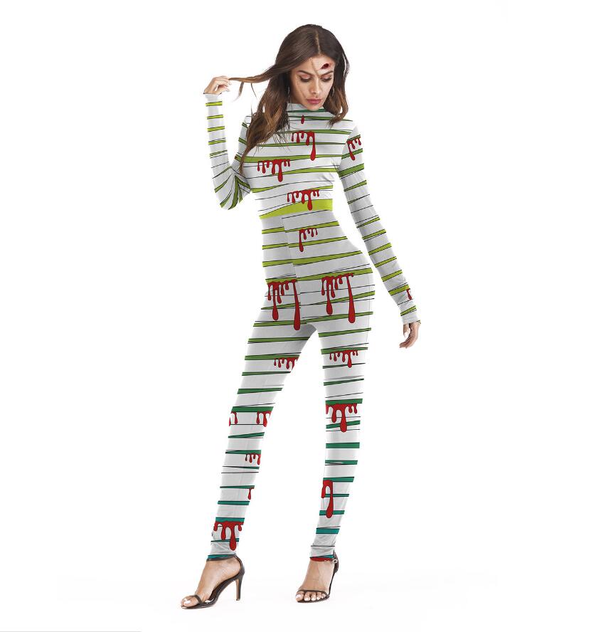 Long Sleeve Halloween Party Jumpsuit - Cosplay Costume