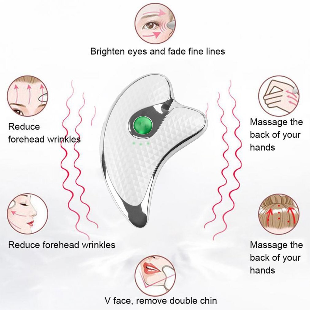 Heating Scraping Facial Massager: Beauty Instrument