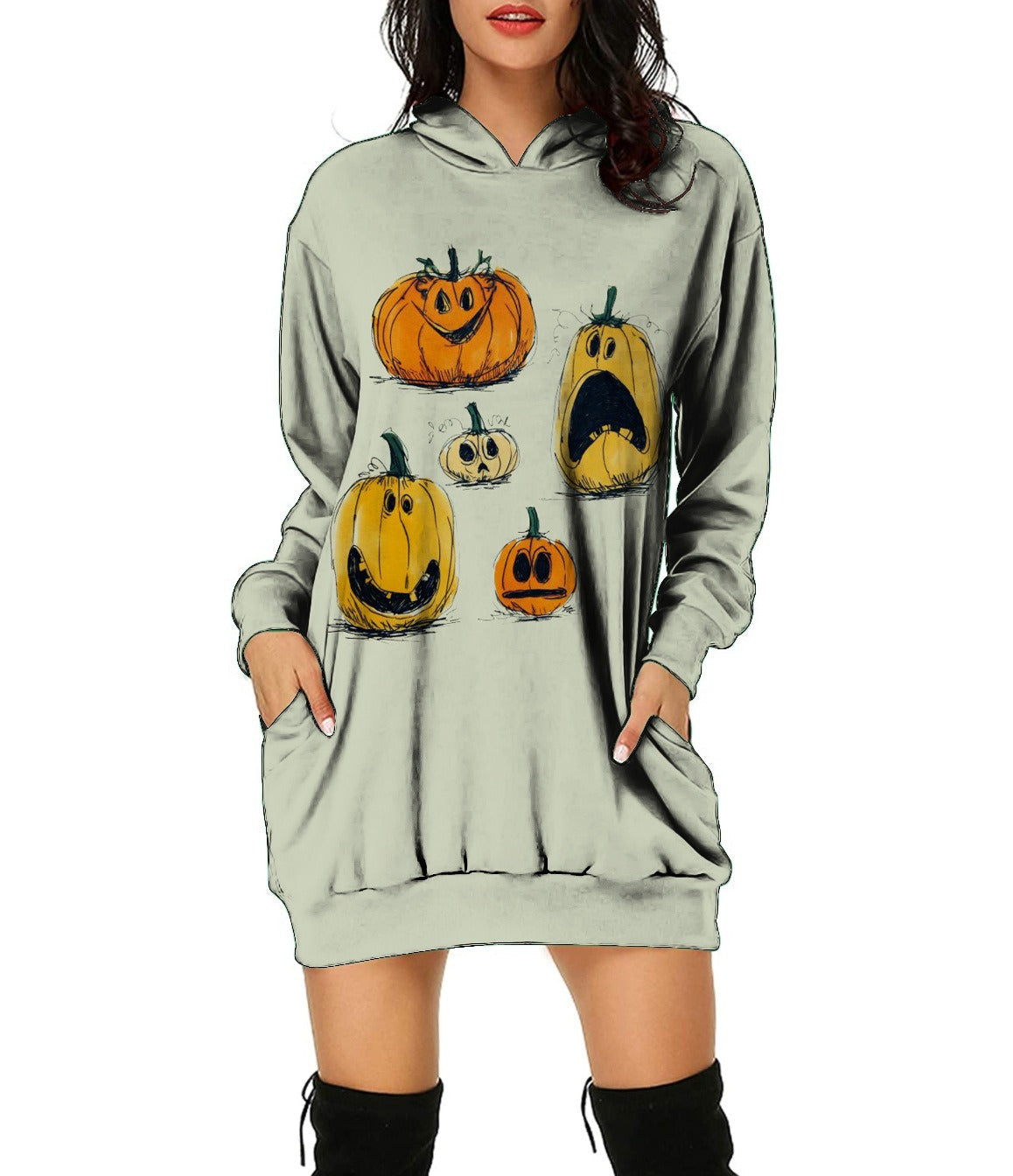 Halloween 3D Print Long Sweater Different Prints