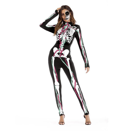 Long Sleeve Halloween Party Jumpsuit - Cosplay Costume