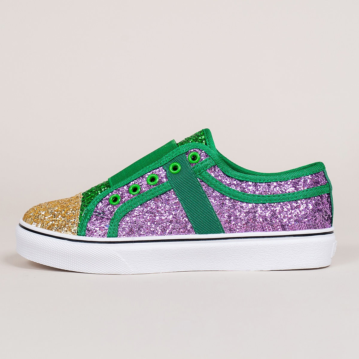 Chic Canvas Charm: Large Size Sequin Low-Top Casual Shoes