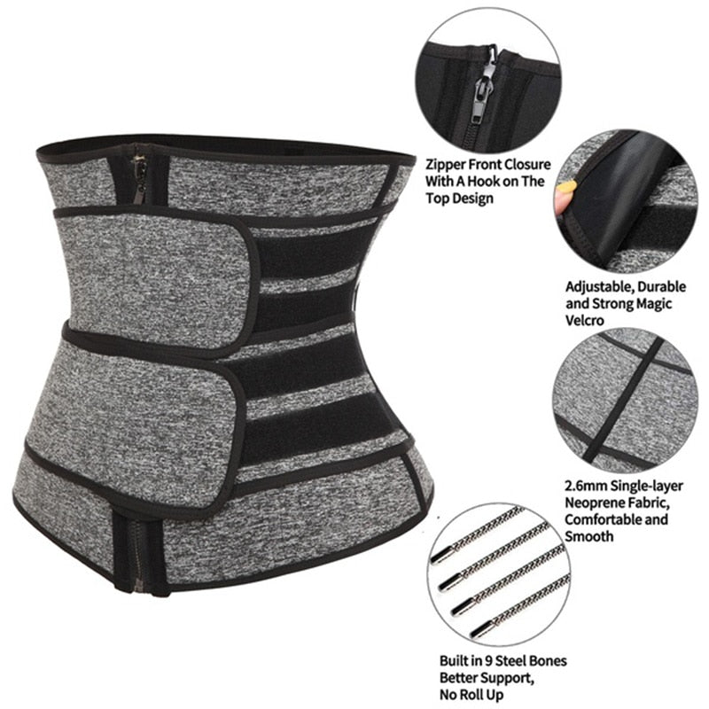 Neoprene Waist Trainer Sweat Belt - Women's Slimming Trimmer