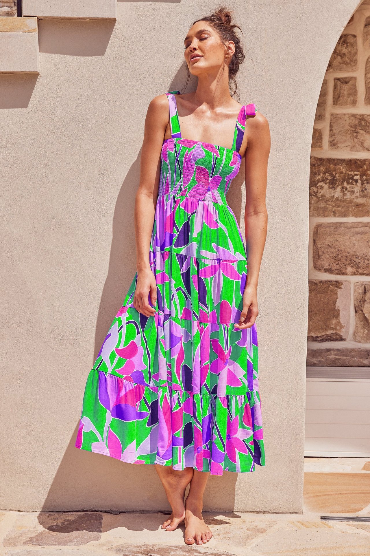 Radiate Summer Charm: Explore our Collection of Cute Printed Summer Dresses