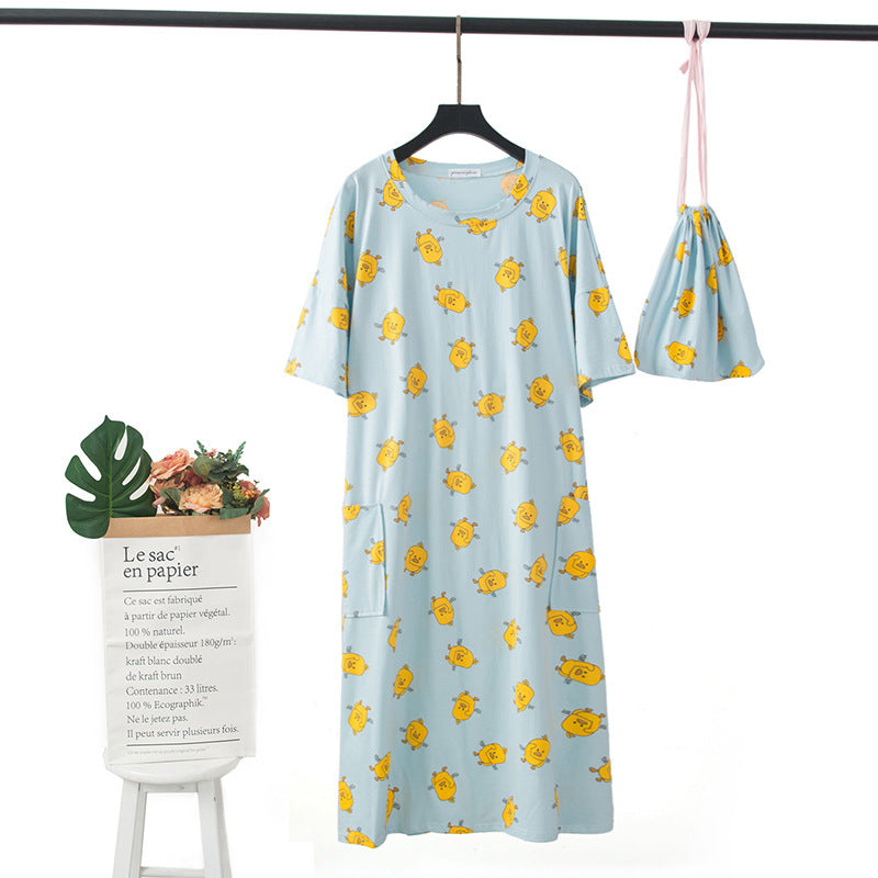 Carrot or Pig Watermelon Nightdress Pajama with cute bag