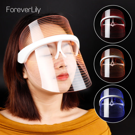 LED Light Therapy Face Mask: Anti-Aging Beauty Device