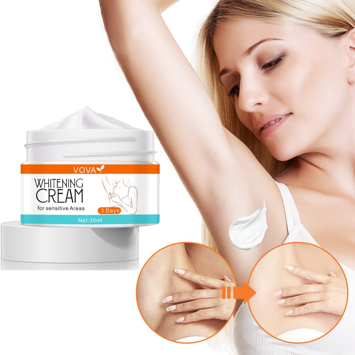 Whitening cream for sensitive areas 30ml