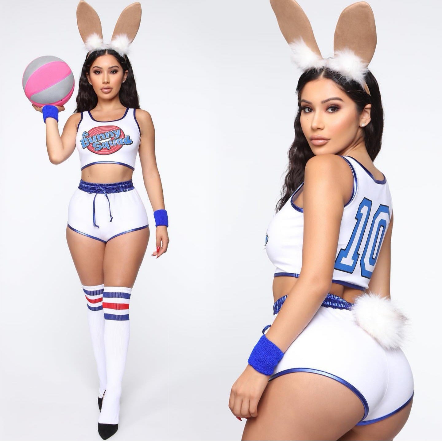 Cheerleader Two-Piece Costume - Tank Top & Shorts Set