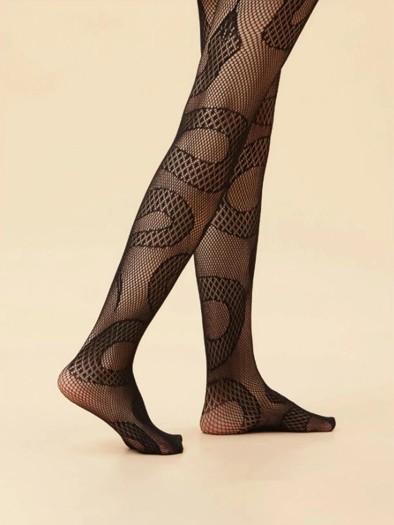 Snake-Shaped Fishnet Pantyhose - Sexy Punk Style Halloween Horror Tights