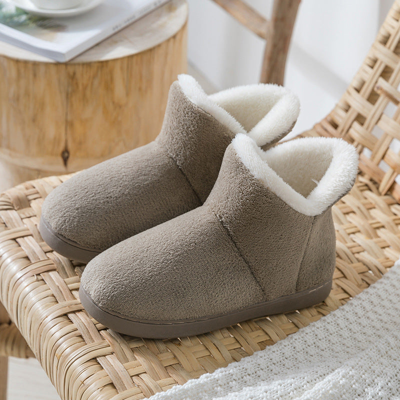 New Warm Encryption Coral Fleece Non-Slip Japanese Style Snow Boots Women's Winter New Cotton Boots