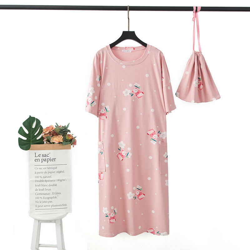 Carrot or Pig Watermelon Nightdress Pajama with cute bag