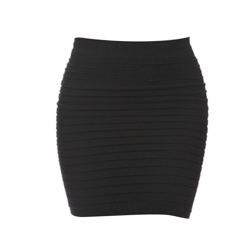 Elastic Pleated High Waist Short Skirt!