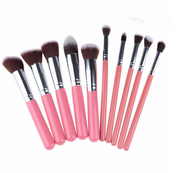 Beautiful Silver/Golden Makeup Brushes Set Cosmetics Foundation Blending Blush Makeup Tool Powder Eyeshadow Cosmetic Set