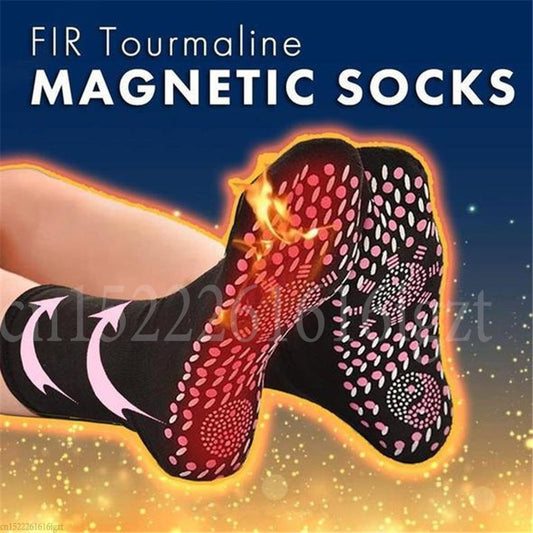 Toasty Toes Magic: Embrace Comfort and Winter Warmth with Tourmaline Self-Heating Magnetic Socks!