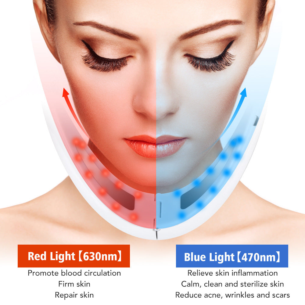 Microcurrent Color Light V-Face Instrument: Tighten, Lift & Slim for Youthful Skin