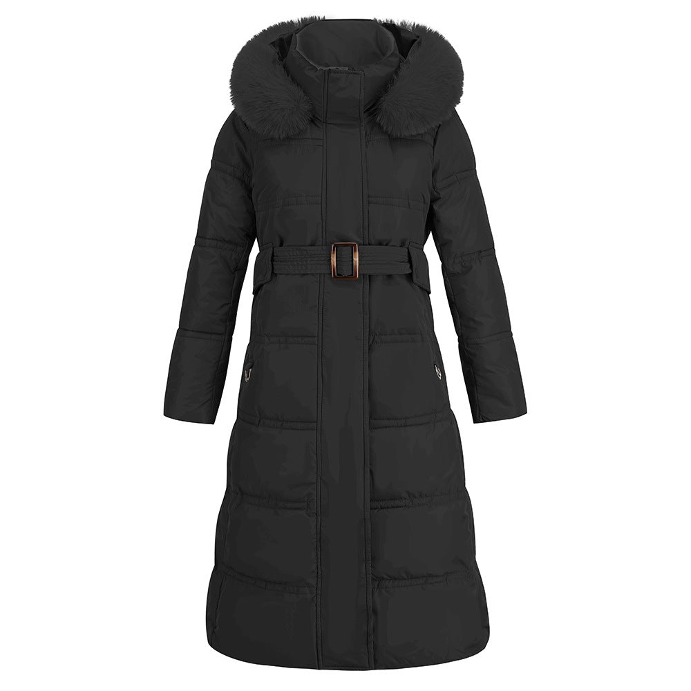 Winter Slimming Long Coat: Fur Collar, New Colors