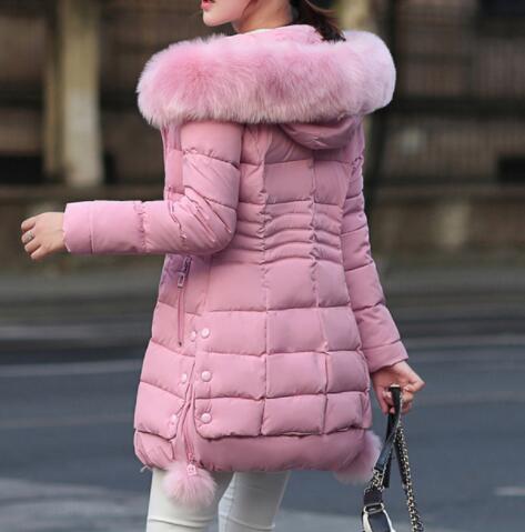 Winter Parka: Faux Fur Down Jacket