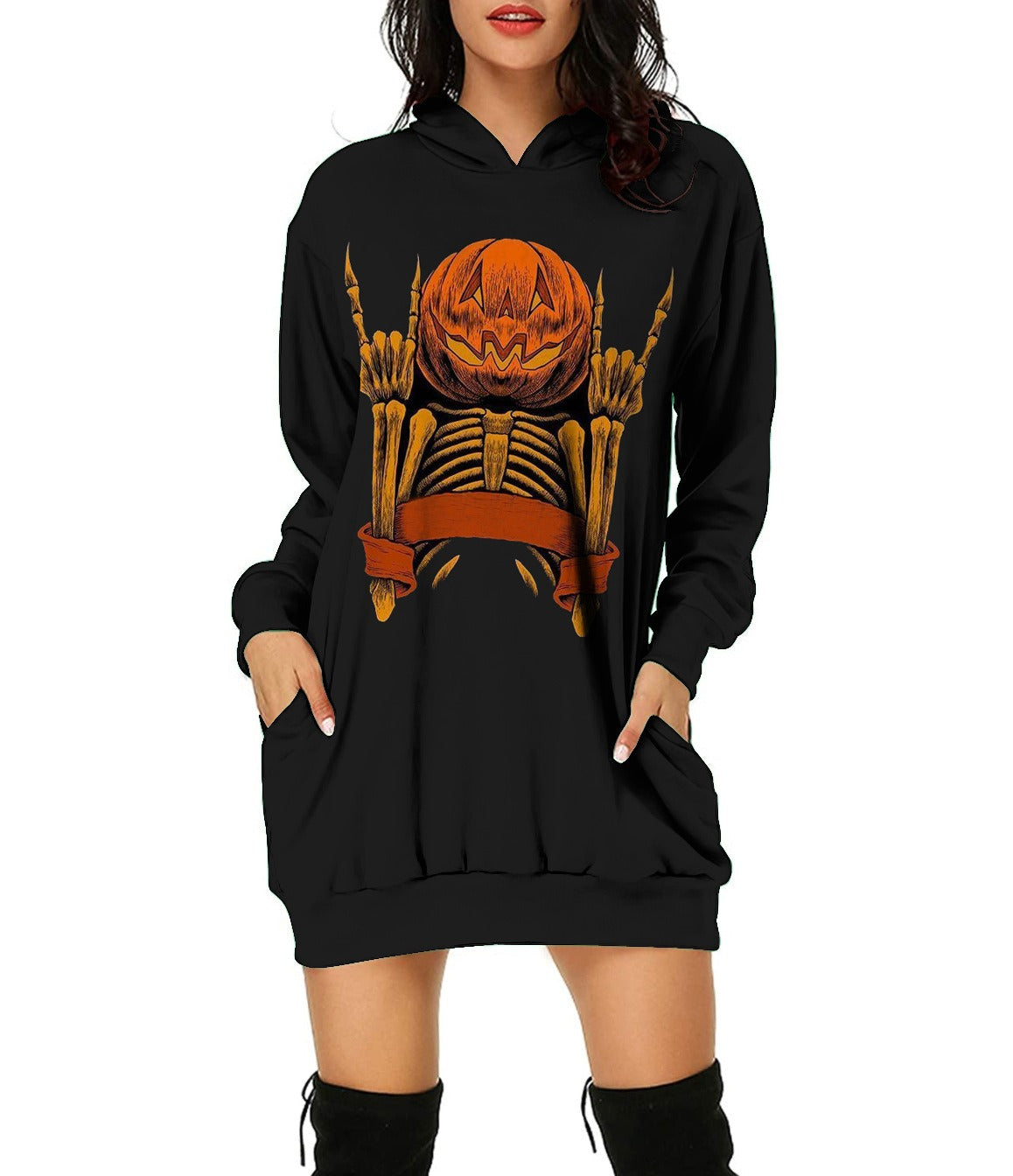 Halloween 3D Print Long Sweater Different Prints