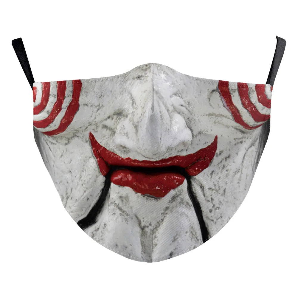 Halloween Horror Killer Masks - Pennywise, Jason, Michael Myers, Leatherface Cosplay Dustproof Masks for Adults & Kids