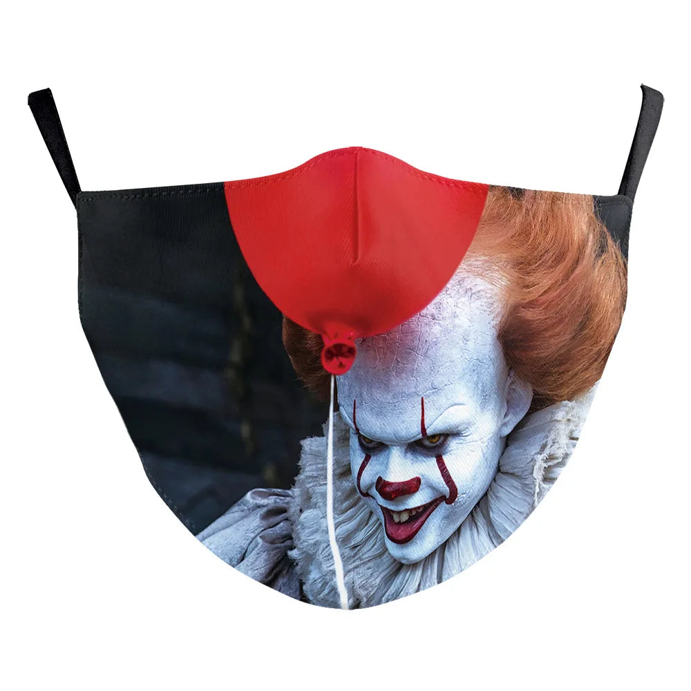 Halloween Horror Killer Masks - Pennywise, Jason, Michael Myers, Leatherface Cosplay Dustproof Masks for Adults & Kids